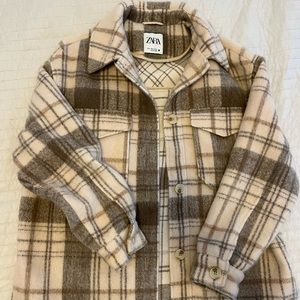 ZARA PLAID OVERSHIRT